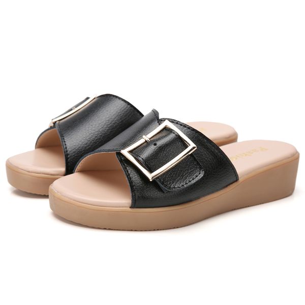 genuine leather female slippers luxury sandals metal buckle women black colors sandals female summer outdoor beach slippers quality
genuine leather female slippers luxury sandals metal buckle women black colors sandals female summer outdoor beach slippers quality