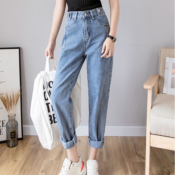 2019 harem loose casual pants vintage high waist jeans woman boyfriends winter warm mom jeans cowboy denim pants vaqueros mujer, Blue
2019 harem loose casual pants vintage high waist jeans woman boyfriends winter warm mom jeans cowboy denim pants vaqueros mujer, Blue