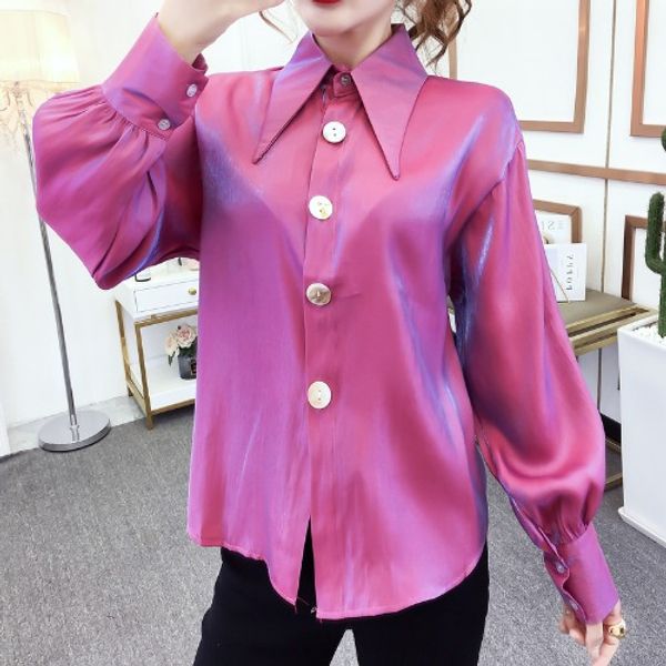 spring women shirts fashion polarized light shirts women korean fashion blouses lady blue, White
spring women shirts fashion polarized light shirts women korean fashion blouses lady blue, White