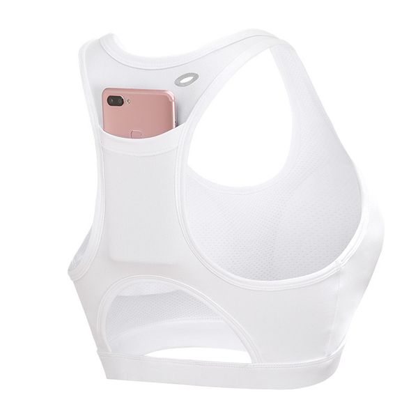 white size women racer back sports bras - high impact workout gym activewear bra, White;black
white size women racer back sports bras - high impact workout gym activewear bra, White;black