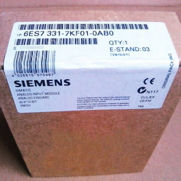 siemens 6es7331-7kf01-0ab0 simatic s7 300 sm331 rtd thermocouple analog input 6es7 331-7kf01-0ab0
siemens 6es7331-7kf01-0ab0 simatic s7 300 sm331 rtd thermocouple analog input 6es7 331-7kf01-0ab0