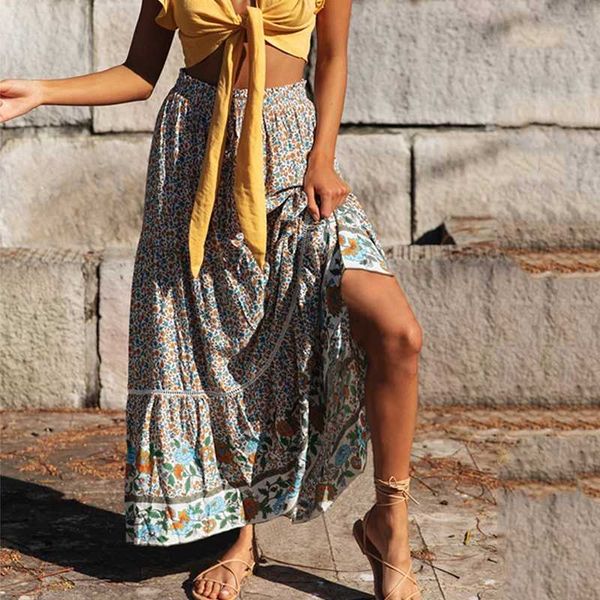 bohemian floral print long skirt women 2020 summer beach maxi skirt high waist ruffle elastic a-line skirts vintage with flower, Black
bohemian floral print long skirt women 2020 summer beach maxi skirt high waist ruffle elastic a-line skirts vintage with flower, Black