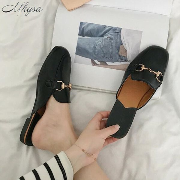 mhysa 2019 summer women slippers fashion wild metal decoration flat outside comfortable ladies casual slides flat shoes t121, Black
mhysa 2019 summer women slippers fashion wild metal decoration flat outside comfortable ladies casual slides flat shoes t121, Black