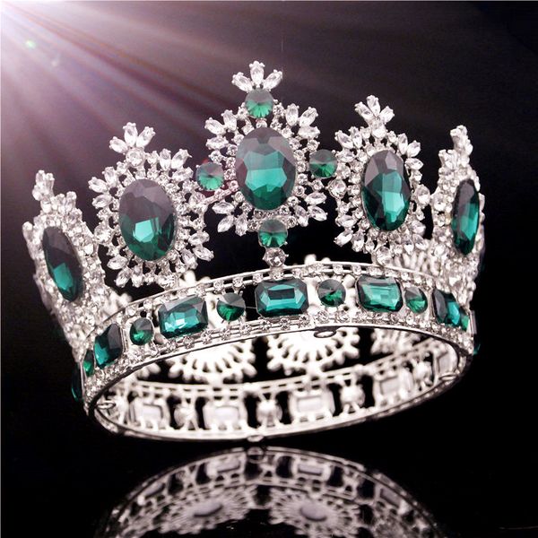 bridal tiara wedding crown for women crystal diadem pageant prom hair ornaments queen king head jewelry accessories, Golden;white 
bridal tiara wedding crown for women crystal diadem pageant prom hair ornaments queen king head jewelry accessories, Golden;white