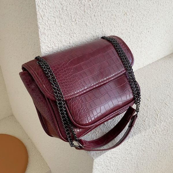 vintage fashion female tote bag 2019 new quality leather women's designer handbag crocodile pattern chain shoulder messenger bag
vintage fashion female tote bag 2019 new quality leather women's designer handbag crocodile pattern chain shoulder messenger bag