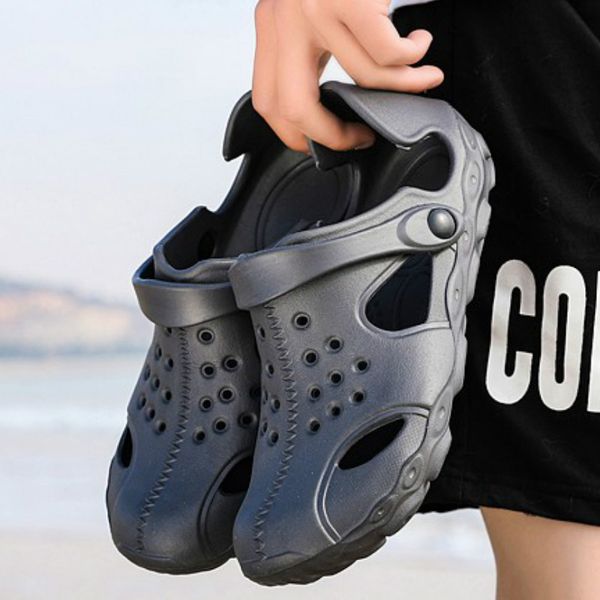 weh 2020 new mens eva sandal men's garden shoes summer sandals breathable lightweight big size 45, Black
weh 2020 new mens eva sandal men's garden shoes summer sandals breathable lightweight big size 45, Black