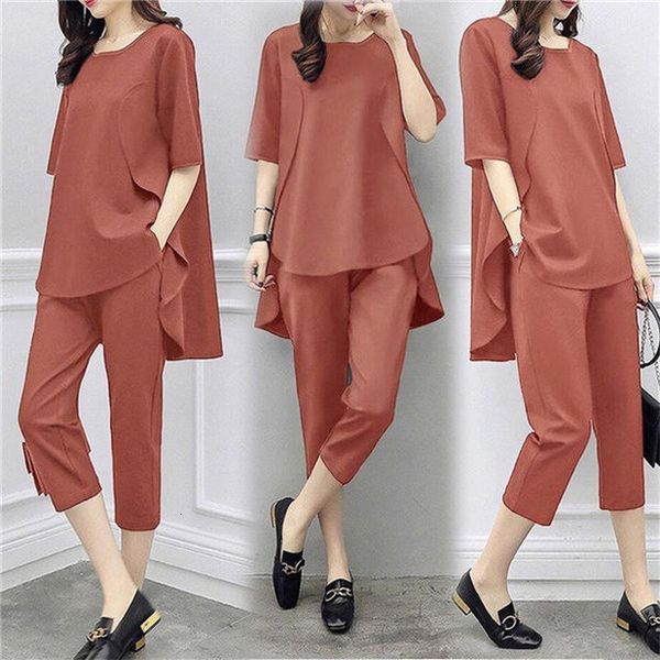 women tracksuit women's summer tracksuits 2020 casual 2pcs short sleeve o-neck +cropped trousers ladies lounge sports suits, Gray
women tracksuit women's summer tracksuits 2020 casual 2pcs short sleeve o-neck +cropped trousers ladies lounge sports suits, Gray