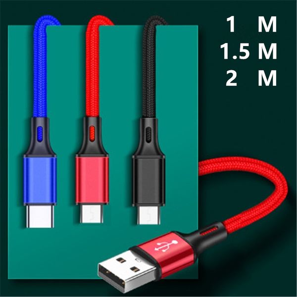 1m 1.5m 2m nylon braided type-c type c micro usb data charger cable for samsung huawei
1m 1.5m 2m nylon braided type-c type c micro usb data charger cable for samsung huawei