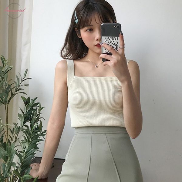 summer womens square collar solid camis color sleeveless pullover knitted crop tank women drop shipping good quality, White
summer womens square collar solid camis color sleeveless pullover knitted crop tank women drop shipping good quality, White