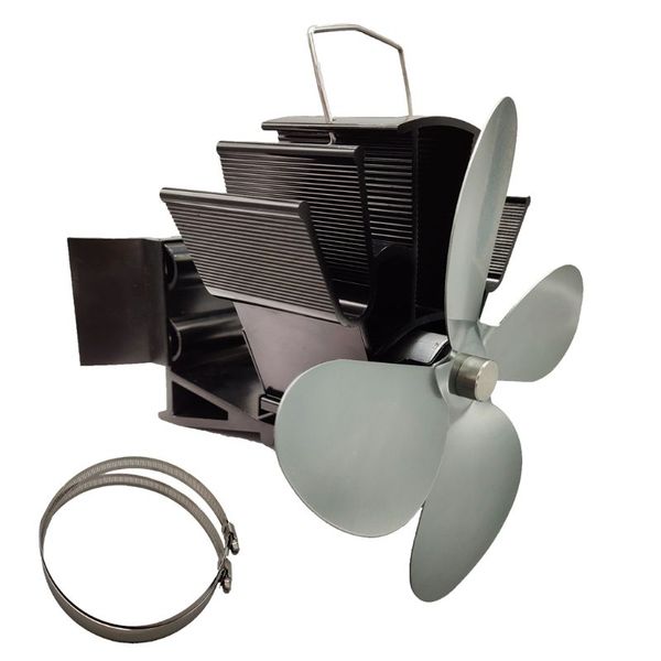 4 blades heat powered fireplace stove hanging fireplace fan 448a