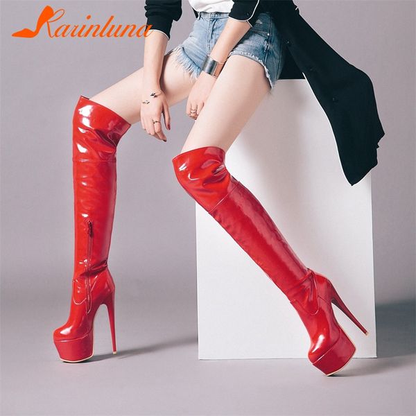 karin new plus size 33-48 super high heels knee high boots women 2019 party attractive 15 cm platform boots shoes woman, Black
karin new plus size 33-48 super high heels knee high boots women 2019 party attractive 15 cm platform boots shoes woman, Black