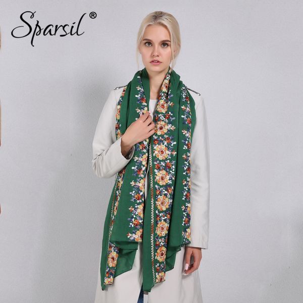 sparsil women cotton linen blend scarves flowers embroidery shawls basic floral print scarf ladies wraps size 180*90cm
sparsil women cotton linen blend scarves flowers embroidery shawls basic floral print scarf ladies wraps size 180*90cm