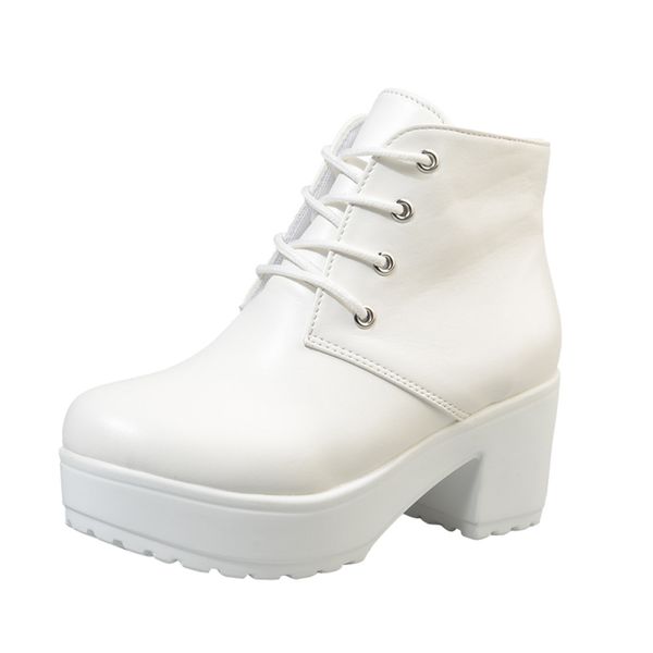 new autumn winter women boots solid lace-up european ladies shoes oxford leather fashion short boots, Black
new autumn winter women boots solid lace-up european ladies shoes oxford leather fashion short boots, Black