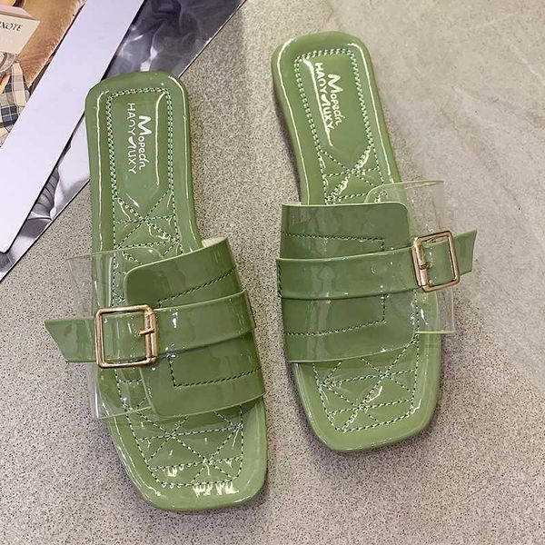 2020 new woman clear transparent slippers squre toe mules house jelly shoes black white green women slides shoes
2020 new woman clear transparent slippers squre toe mules house jelly shoes black white green women slides shoes