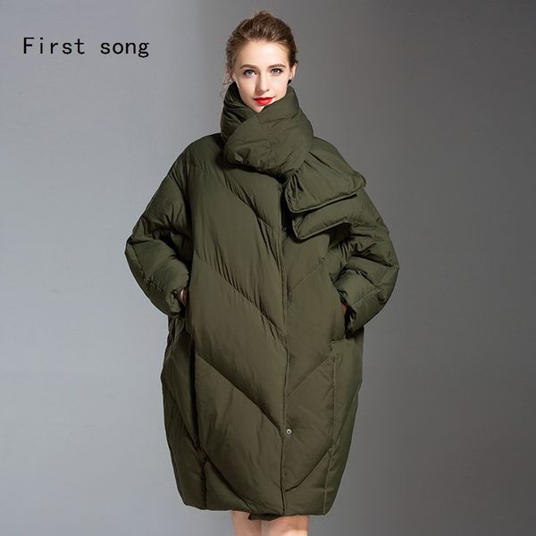 women's 90% white duck down jacket jacket 2019 new coating parka warm thin section loose x-long women's down, Black
women's 90% white duck down jacket jacket 2019 new coating parka warm thin section loose x-long women's down, Black