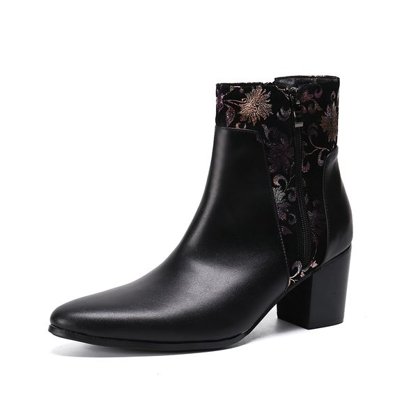 winter men boots black boots pointed toe retro men's dress genuine leather fashion handmade low heel side zipper 39-44
winter men boots black boots pointed toe retro men's dress genuine leather fashion handmade low heel side zipper 39-44