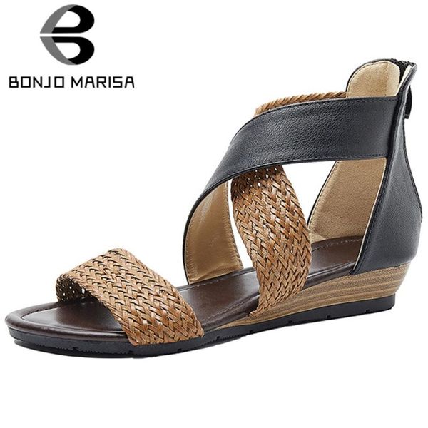 bonjomarisa ladies summer sandals round toe sewing high wedges sandals women zipper cover heel casual shoes woman, Black
bonjomarisa ladies summer sandals round toe sewing high wedges sandals women zipper cover heel casual shoes woman, Black