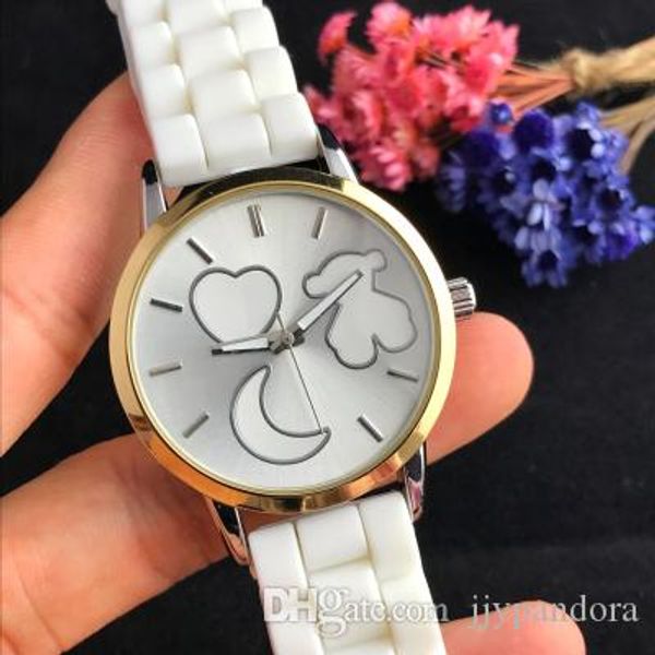 delicate and fresh bear heart lovely lovely woman simple charming watches, a variety of colors to choose the original jewelry as a suitable, Slivery;brown
delicate and fresh bear heart lovely lovely woman simple charming watches, a variety of colors to choose the original jewelry as a suitable, Slivery;brown