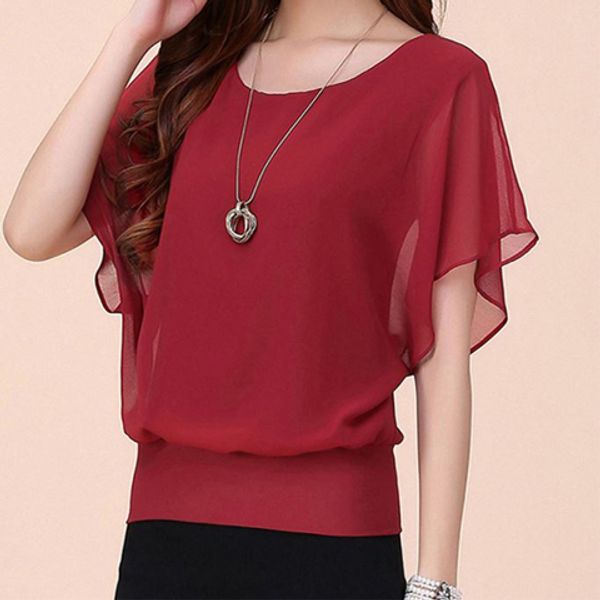 2020 new summer middle aaged women chiffon short sleeve causal blouse female slim ruffles plus size 4xl shirt w94, White
2020 new summer middle aaged women chiffon short sleeve causal blouse female slim ruffles plus size 4xl shirt w94, White