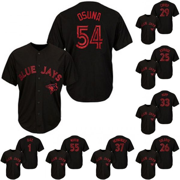 Toronto 37 Teoscar Hernandez 41 Aaron Sanchez 44 Rowdy Tellez 51 Ken Giles 55 Russell Martin 57 Trent Thornton Blue Jays Baseball Jerseys
Toronto 37 Teoscar Hernandez 41 Aaron Sanchez 44 Rowdy Tellez 51 Ken Giles 55 Russell Martin 57 Trent Thornton Blue Jays Baseball Jerseys