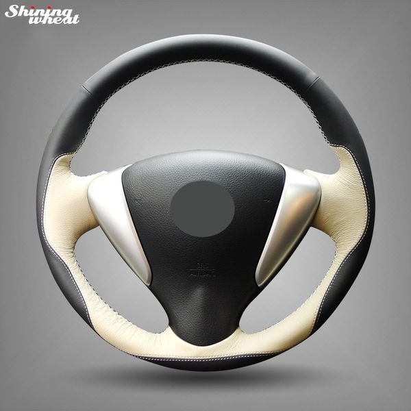 hand sew black beige leather car steering wheel cover for tiida sylphy sentra 2014 note
hand sew black beige leather car steering wheel cover for tiida sylphy sentra 2014 note