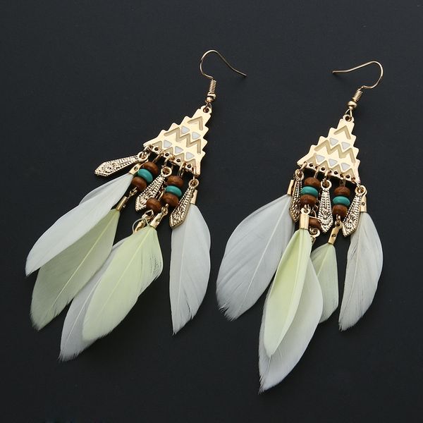 jocestyle 6 color wooden round beads feather drop dangle earrings for women accessories brand jewelry, Silver
jocestyle 6 color wooden round beads feather drop dangle earrings for women accessories brand jewelry, Silver