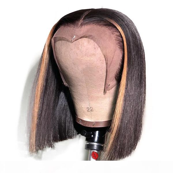 ombre highlight color lace front wigs pre plucked straight remy hair brazilian full lace human hair wigs with baby hair, Silver
ombre highlight color lace front wigs pre plucked straight remy hair brazilian full lace human hair wigs with baby hair, Silver