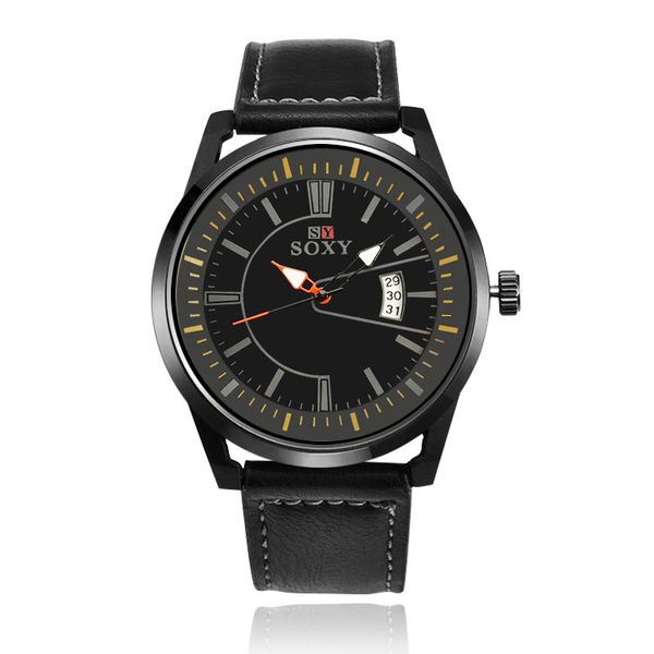 soxy men wristwatch analog date men's quartz watch casual leather strap sport watches male clock reloj hombre masculine relogio, Slivery;brown
soxy men wristwatch analog date men's quartz watch casual leather strap sport watches male clock reloj hombre masculine relogio, Slivery;brown