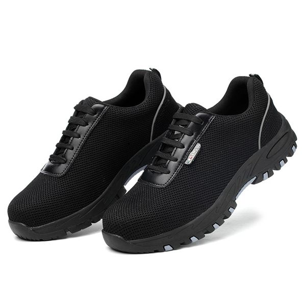 yd-ever fashion mens work safety shoes puncture-proof safety work boots breathable steel toe cap casual shoes outdoor boots men, Black
yd-ever fashion mens work safety shoes puncture-proof safety work boots breathable steel toe cap casual shoes outdoor boots men, Black