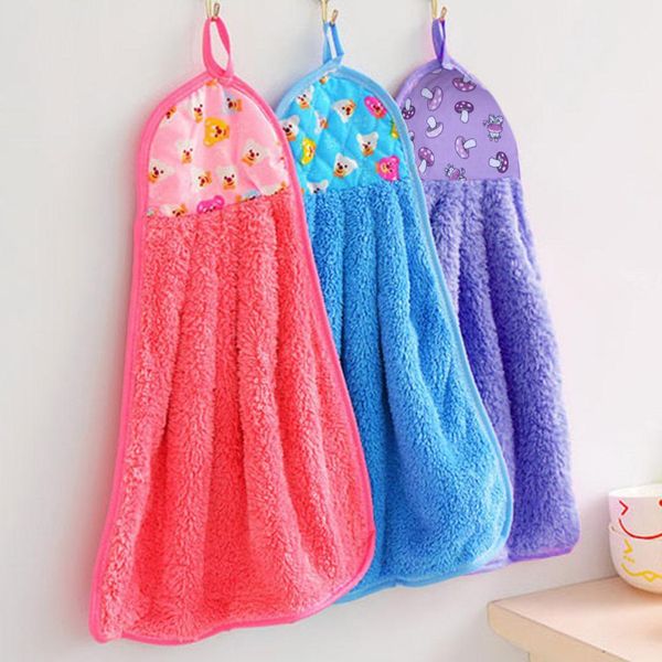 kitchen cartoon pattern hanging cleaning absorbent cloth coral velvet blue, red, purple casual towel hand
kitchen cartoon pattern hanging cleaning absorbent cloth coral velvet blue, red, purple casual towel hand