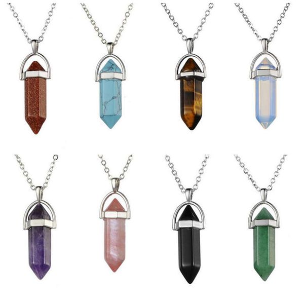 fashion smart pendulum pendant female agate hexagonal column crystal turquoise necklace djn316 mix order pendant necklaces jewelry, Silver
fashion smart pendulum pendant female agate hexagonal column crystal turquoise necklace djn316 mix order pendant necklaces jewelry, Silver