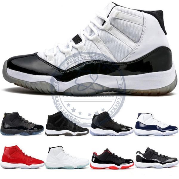 2019 concord 45 space jams 11 platinum tint cap and gown men womens basketball shoes 11s gym red bred barons mens trainers sneakers size 13, White;red 
2019 concord 45 space jams 11 platinum tint cap and gown men womens basketball shoes 11s gym red bred barons mens trainers sneakers size 13, White;red