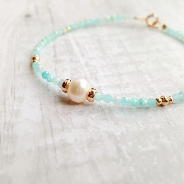 lii ji high luster real pearl natural light blue amazonite 925 sterling silver gold plated clasp sparkling delicate jewelry, Golden;silver
lii ji high luster real pearl natural light blue amazonite 925 sterling silver gold plated clasp sparkling delicate jewelry, Golden;silver