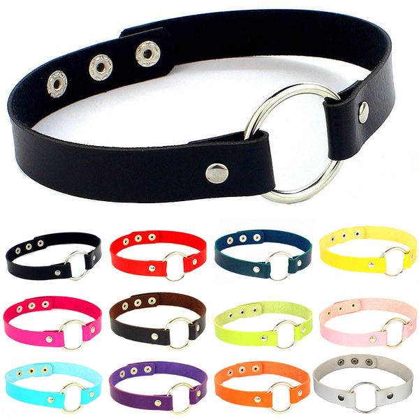 punk women pu leather necklace neck chain collar round gothic choker harajuku chokers necklaces jewelry for girl party gifts, Golden;silver
punk women pu leather necklace neck chain collar round gothic choker harajuku chokers necklaces jewelry for girl party gifts, Golden;silver