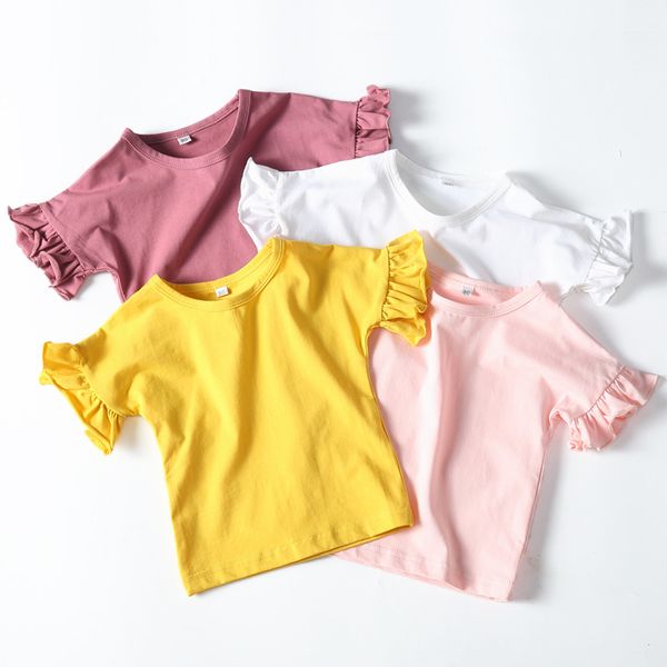 korean style girls t shirts short sleeve cotton o-neck ruffle flutter sleeve t shirt summer baby girls shirts dq875, Blue
korean style girls t shirts short sleeve cotton o-neck ruffle flutter sleeve t shirt summer baby girls shirts dq875, Blue