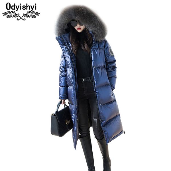 winter down coats women 2019 long jackets fashion bright fur collar hooded parka down jacket female winter outerwear warm hs673, Black
winter down coats women 2019 long jackets fashion bright fur collar hooded parka down jacket female winter outerwear warm hs673, Black
