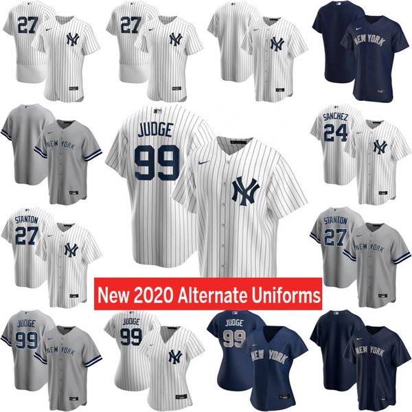 99 aaron judge new 2020 york custom yankees jersey 45 gerrit cole 25 gleyber torres giancarlo stanton sanchez sabathia dj lemahieu
