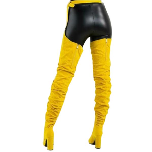 yellow botas mujer invierno azules fashion women over knee long boots pointed belt thigh high boots high heels long #smt, Black
yellow botas mujer invierno azules fashion women over knee long boots pointed belt thigh high boots high heels long #smt, Black