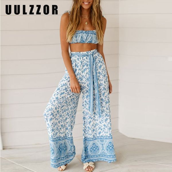 uulzzor 2 pieces jumpsuit suits sets women rompers floral print long jumpsuit 2020 summer overall rompers wide leg pants, Black;white
uulzzor 2 pieces jumpsuit suits sets women rompers floral print long jumpsuit 2020 summer overall rompers wide leg pants, Black;white