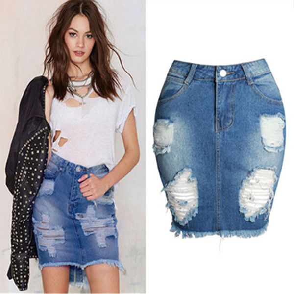 women blue ripped casual mini denim skirt bodycon women skirt basic pocket jeans mid waist 2019 summer new, Black
women blue ripped casual mini denim skirt bodycon women skirt basic pocket jeans mid waist 2019 summer new, Black