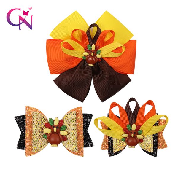 cn 4 pcs/lot thanksgiving hair bows for girls kids handmade cute glitter cartoon turkey hair clips festival accessoriess, Slivery;white
cn 4 pcs/lot thanksgiving hair bows for girls kids handmade cute glitter cartoon turkey hair clips festival accessoriess, Slivery;white