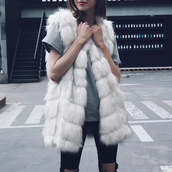 autumn and winter fashion warm fur imitation fur vest coat plush padded vest jacket comfortable women mpnden new n6, Black;white
autumn and winter fashion warm fur imitation fur vest coat plush padded vest jacket comfortable women mpnden new n6, Black;white