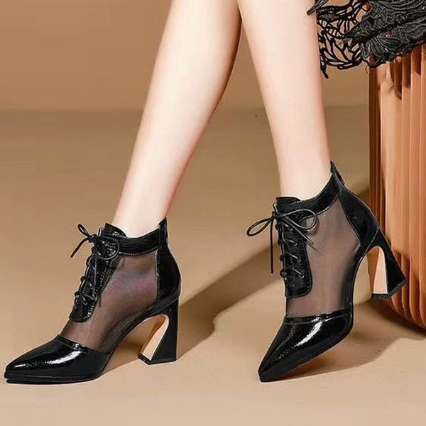 summer boots women high fashion solid pointed toe high heel boots heels plus size black womens lace up#g3
summer boots women high fashion solid pointed toe high heel boots heels plus size black womens lace up#g3