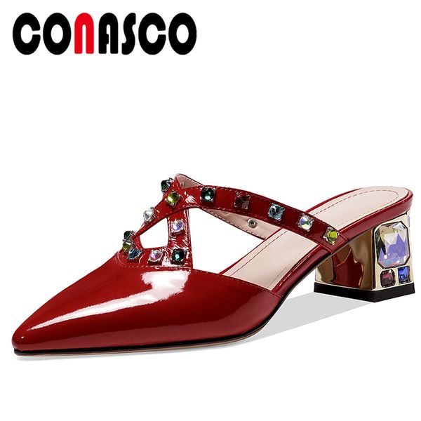 conasco fashion women sandals genuine leather pumps slippers high heels rivets cross-tied shoes woman new casual sandals summer, Black
conasco fashion women sandals genuine leather pumps slippers high heels rivets cross-tied shoes woman new casual sandals summer, Black