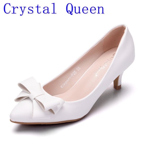 crystal queen spring summer women pumps sweet bowknot high-heeled shoes white high heel shoes pointed stiletto elegant 5cm, Black
crystal queen spring summer women pumps sweet bowknot high-heeled shoes white high heel shoes pointed stiletto elegant 5cm, Black