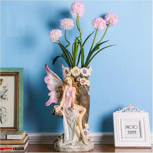 europe angel resin statue ornament vase beauty figurines+fake flower accessories home furnishing decoration craft wedding gift
europe angel resin statue ornament vase beauty figurines+fake flower accessories home furnishing decoration craft wedding gift