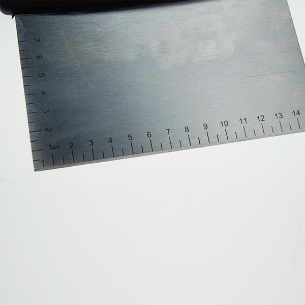 1pcs stainless steel metal griddle scraper chopper - great as dough cutter for bread and pizza dough