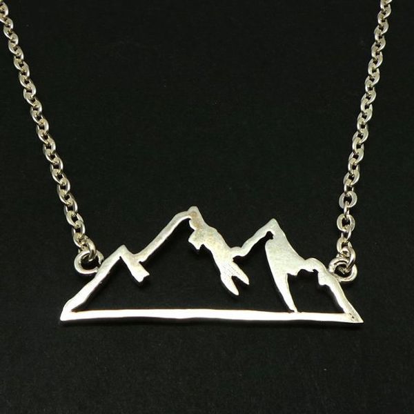 5pcs new geometric snowy mountain range necklace colorado wasatch alpine nature hiking camping travel wanderlust landscape necklaces, Silver
5pcs new geometric snowy mountain range necklace colorado wasatch alpine nature hiking camping travel wanderlust landscape necklaces, Silver