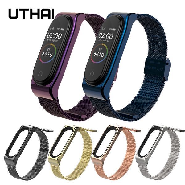 uthai p45 mi band 4 wrist strap magnetic metal stainless steel for mi band 3/4 strap, Black;brown
uthai p45 mi band 4 wrist strap magnetic metal stainless steel for mi band 3/4 strap, Black;brown