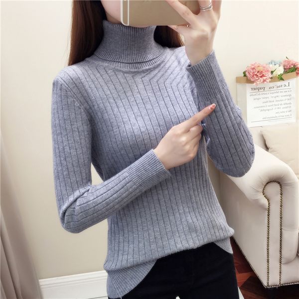2019 autumn winter cashmere sweater female pullover high collar turtleneck sweater women solid color lady basic, White;black
2019 autumn winter cashmere sweater female pullover high collar turtleneck sweater women solid color lady basic, White;black